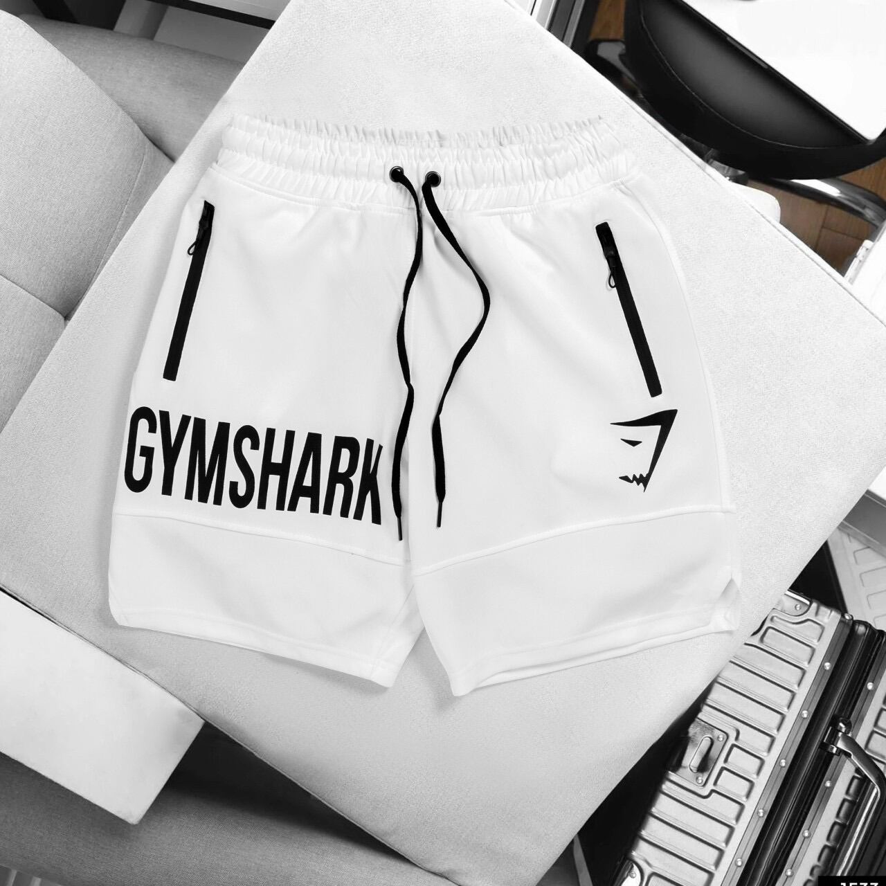 Quần short tập gym shark, quần gym nam thể thao