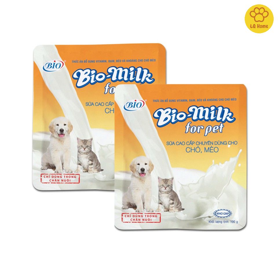 Sữa bột bio-milk cho chó mèo - gói 100g
