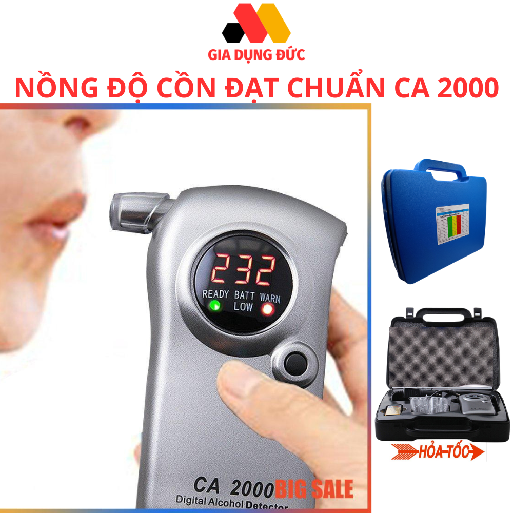Máy đo nồng độ cồn CA2000 ,Máy thổi nồng độ cồn Nhật Bản đạt chuẩn giao thông 99% ROHS an toàn cho lái xe bảo hành 1 năm