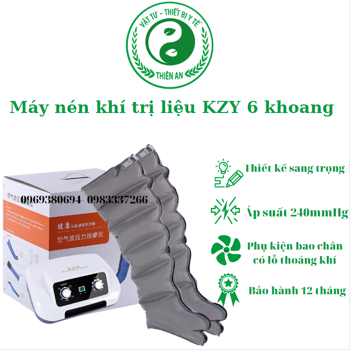 Máy nén ép trị liệu KZY thế hệ mới- 6 khoang
