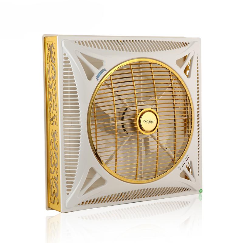 Quạt trần hộp thế hệ mới daeki dk-301vt màu vàng trắng