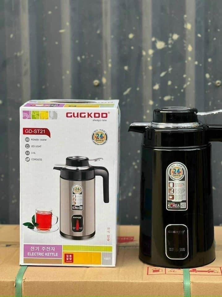Ấm đun nước siêu tốc ST21- Loại 2 trong 1 - giao màu ngẫu nhiên-Ấm siêu tốc, bình siêu tốc đa năng kiêm bình giữ nhiệt