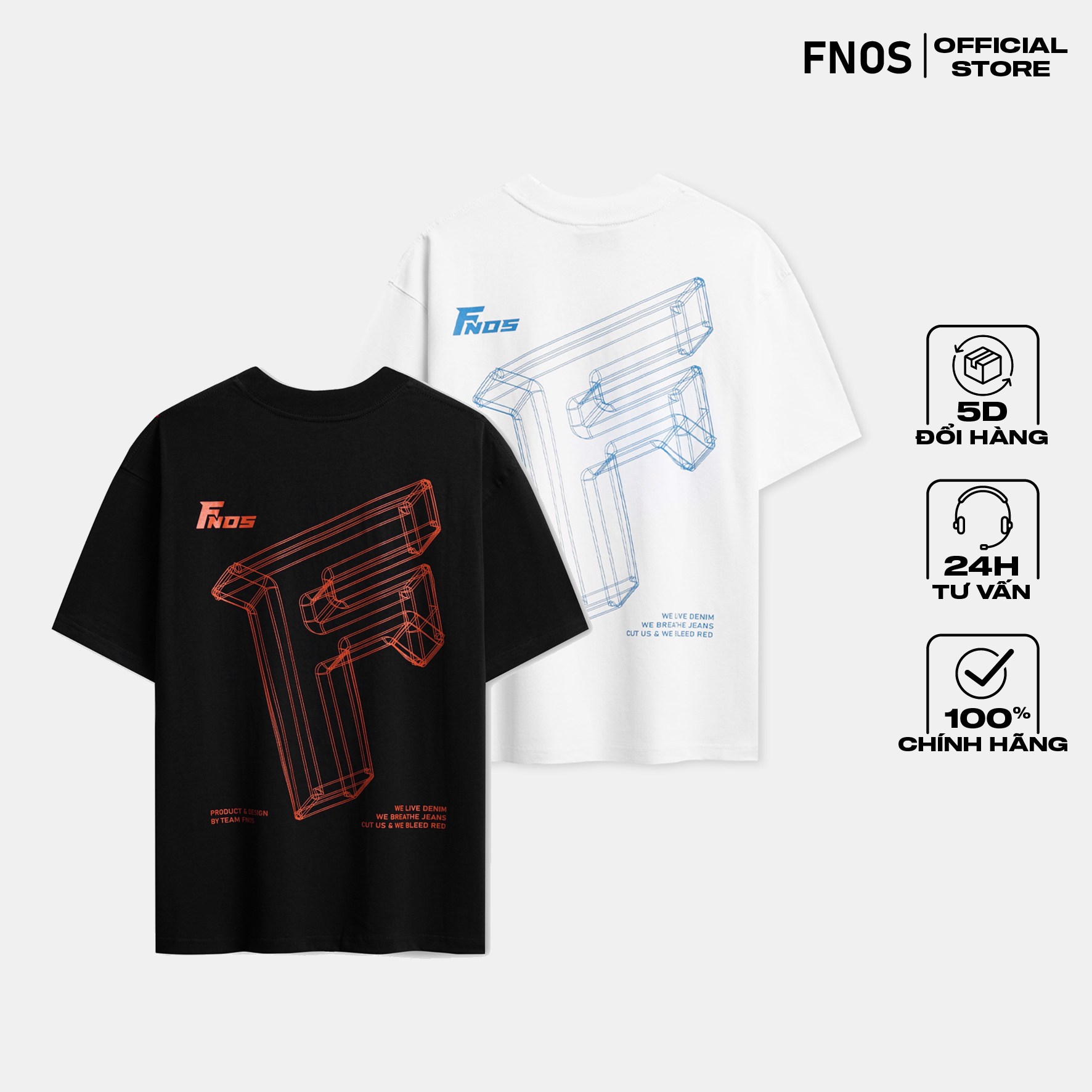 Áo thun unisex form regular big "f" regular tee tsg 100% cotton - local brand chính hãng