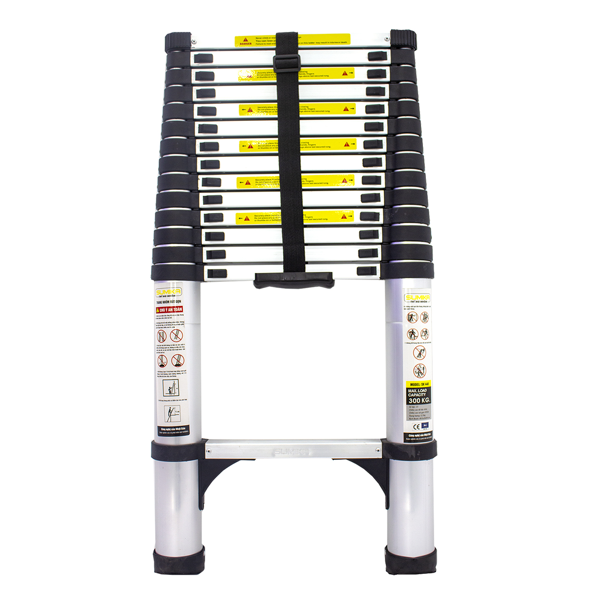 Thang nhôm rút sumika sk440 - màu đen 4.4m. rút gọn 0.92m, tải trọng 300kg
