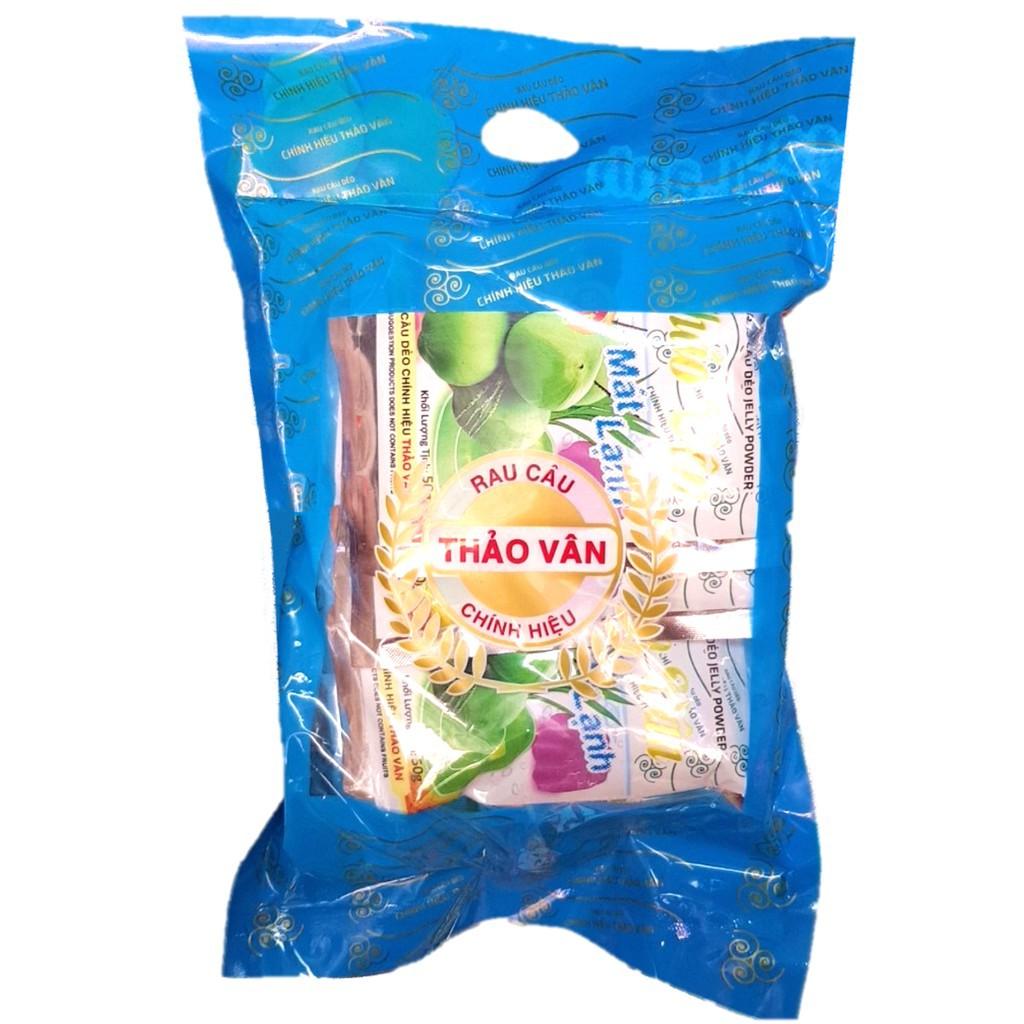 Rau Câu Dẻo Thảo Vân bịch 500gam gồm 10 gói nhỏ