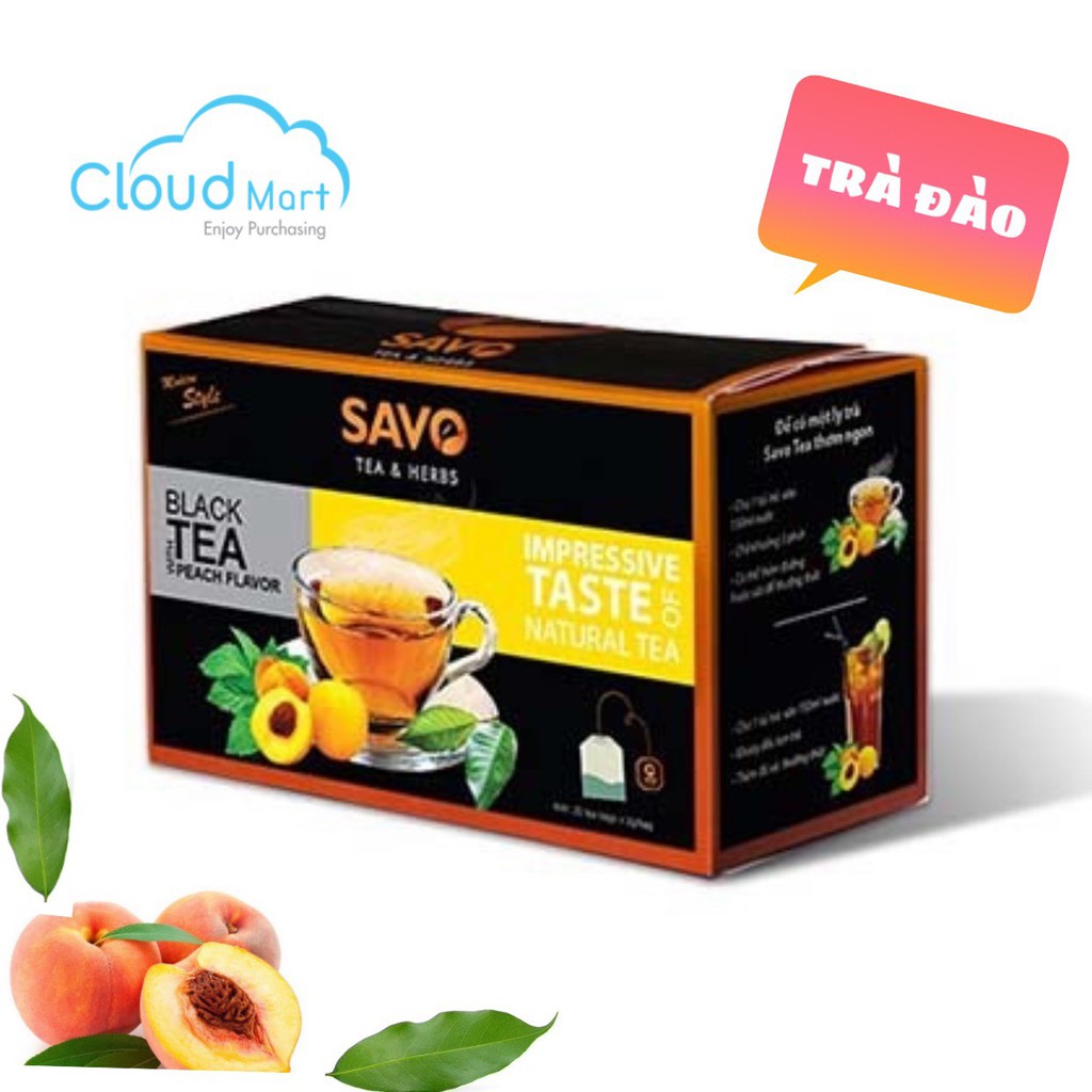Trà SAVO hương Đào - Nguyên liệu pha chế CloudMart