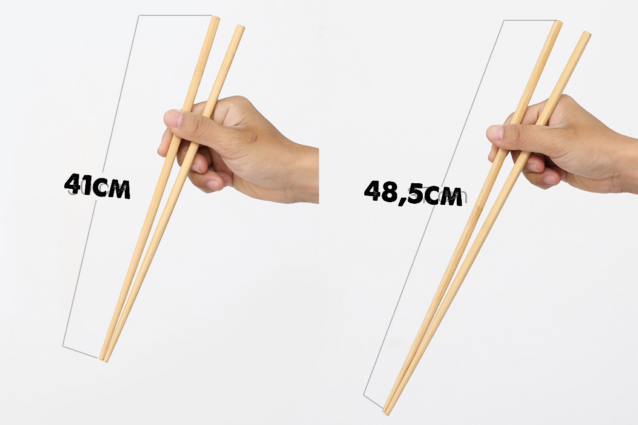 Bộ 3 đôi Đũa xào đồ ăn bằng tre 41cm kháng khuẩn an toàn khi sử dụng Đ03