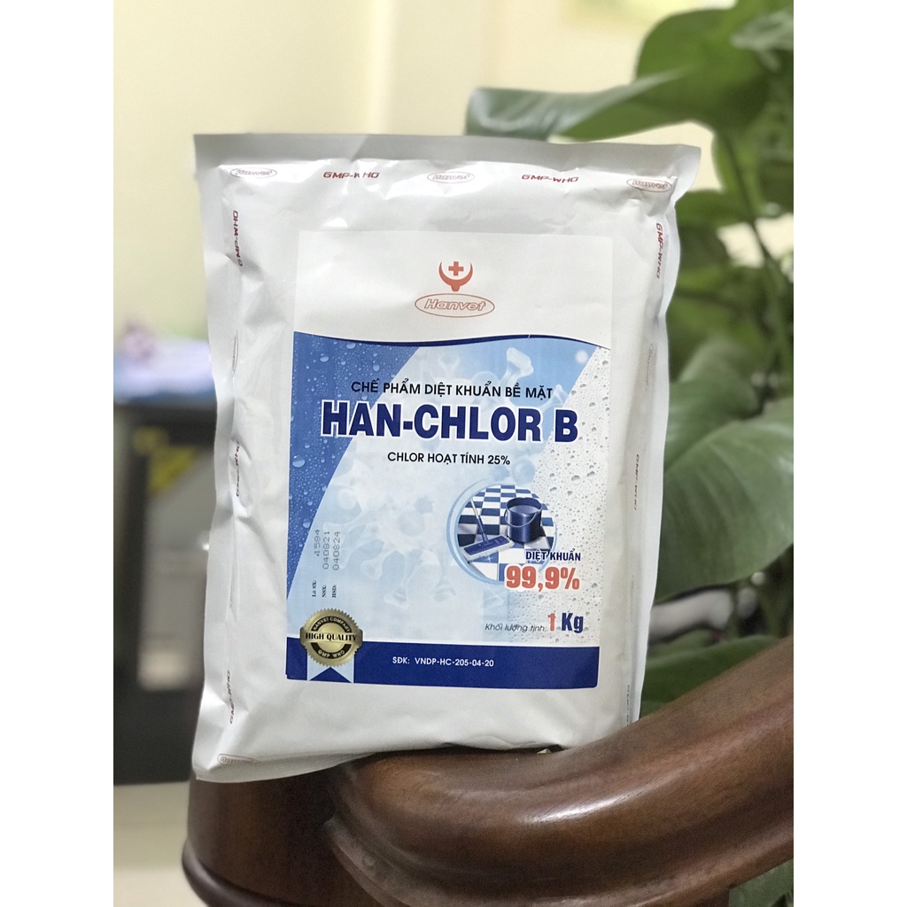 Chế phẩm phun khử khuẩn cloramin b han-chlor b
