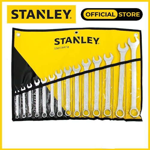 Bộ cờ lê vòng miệng hệ mét 14 chi tiết stanley stmt73647-8