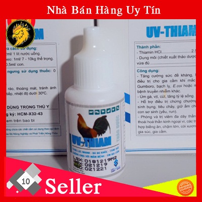UV Thiam Tăng Lực-Tăng Bo Cho Gà Đá Hộp 1 Chai