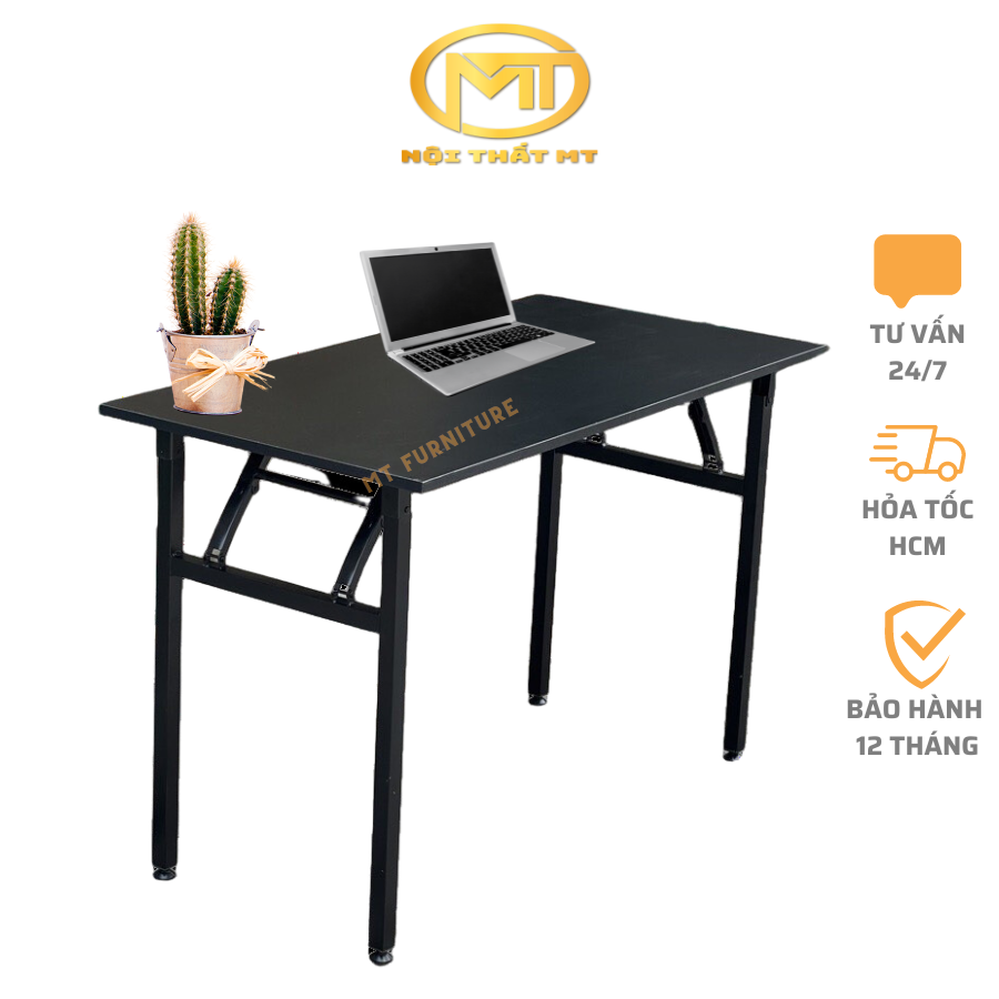 Bàn chân xếp gấp gọn tiện lợi BCX-120, bàn gaming, học tập, làm việc, bàn văn phòng chân sắt gấp gọn khi không sử dụng.