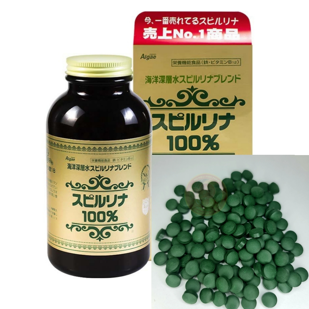 Tảo viên spirulina - viên tảo xoắn đa năng, thức ăn cho cá tép cảnh