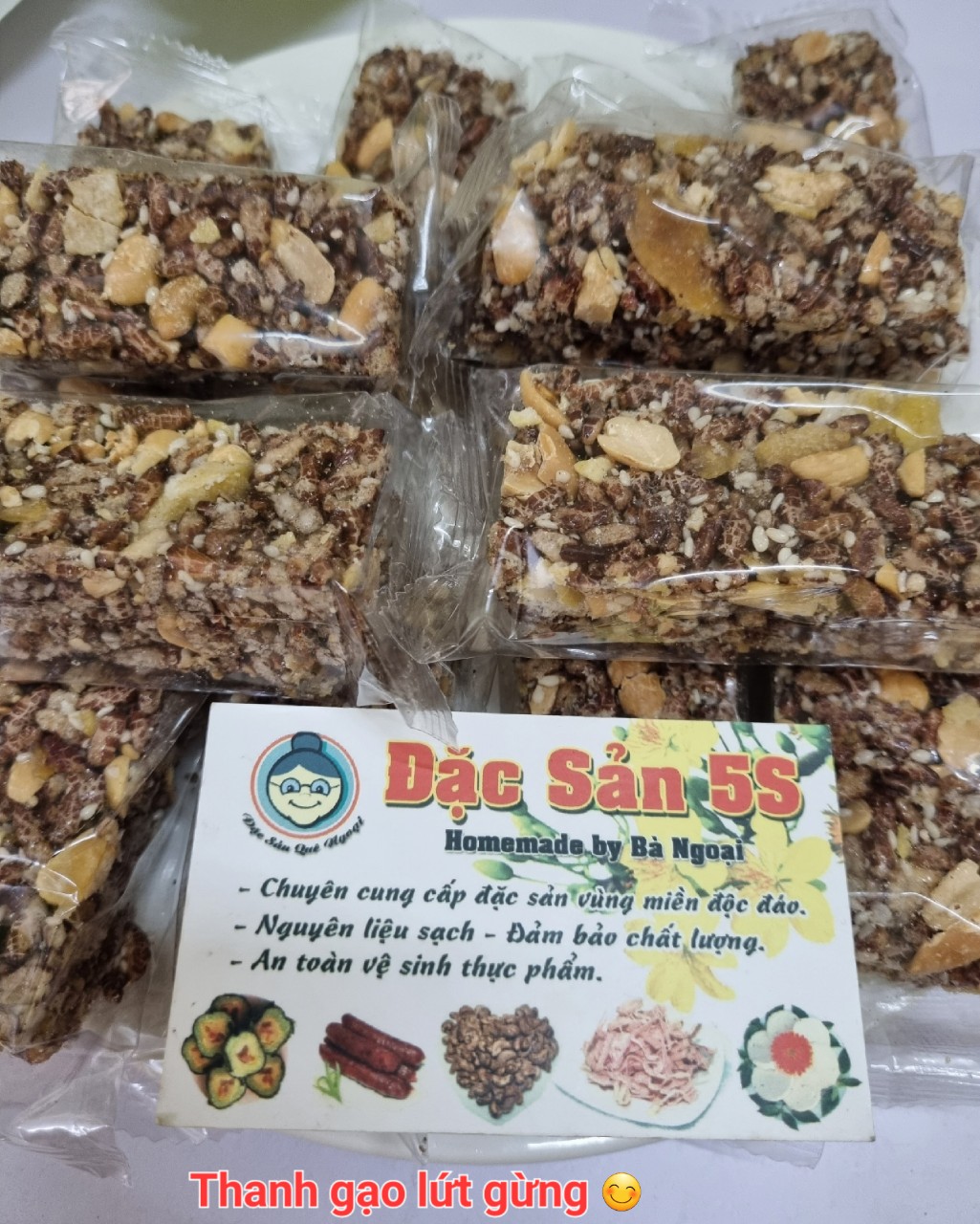 Thanh gạo lứt gừng Đặc sản 5S