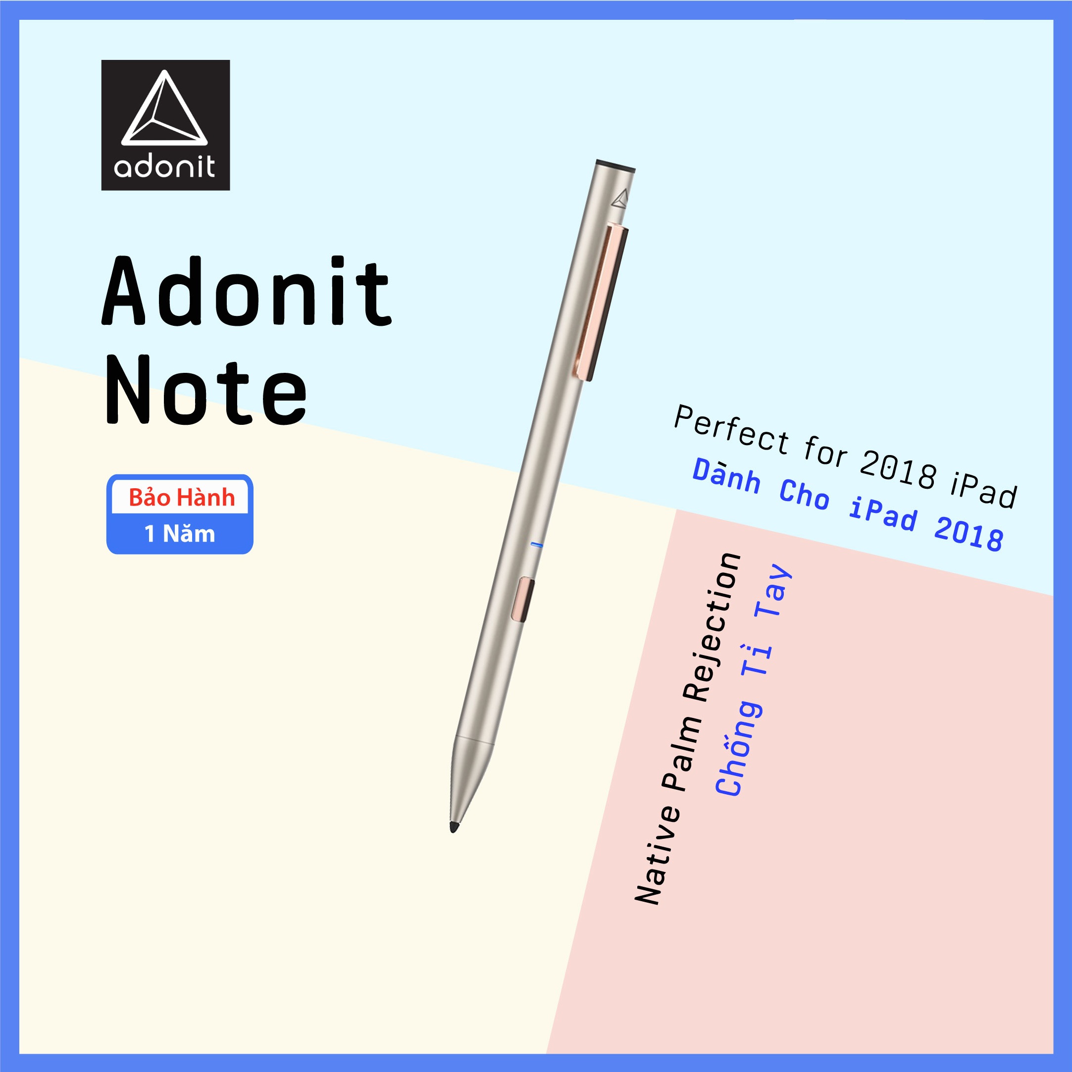 Bút cảm ứng adonit note cho ipad 2018