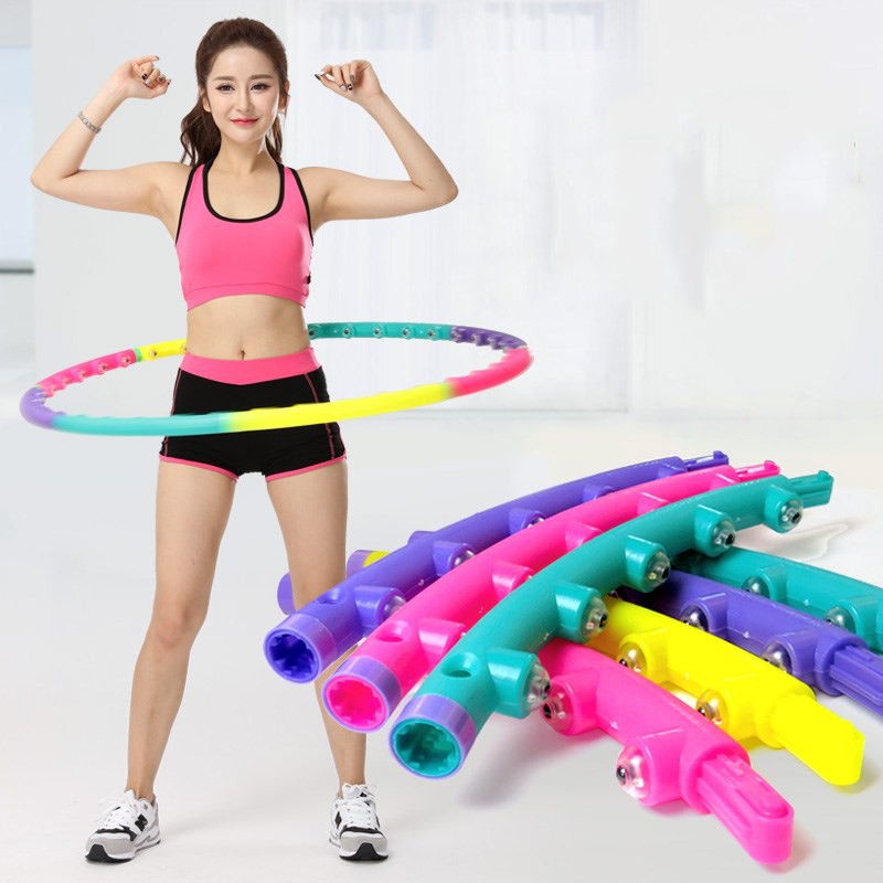 Vòng lắc eo hula hoop massage giảm mỡ bụng có thể tháo rời