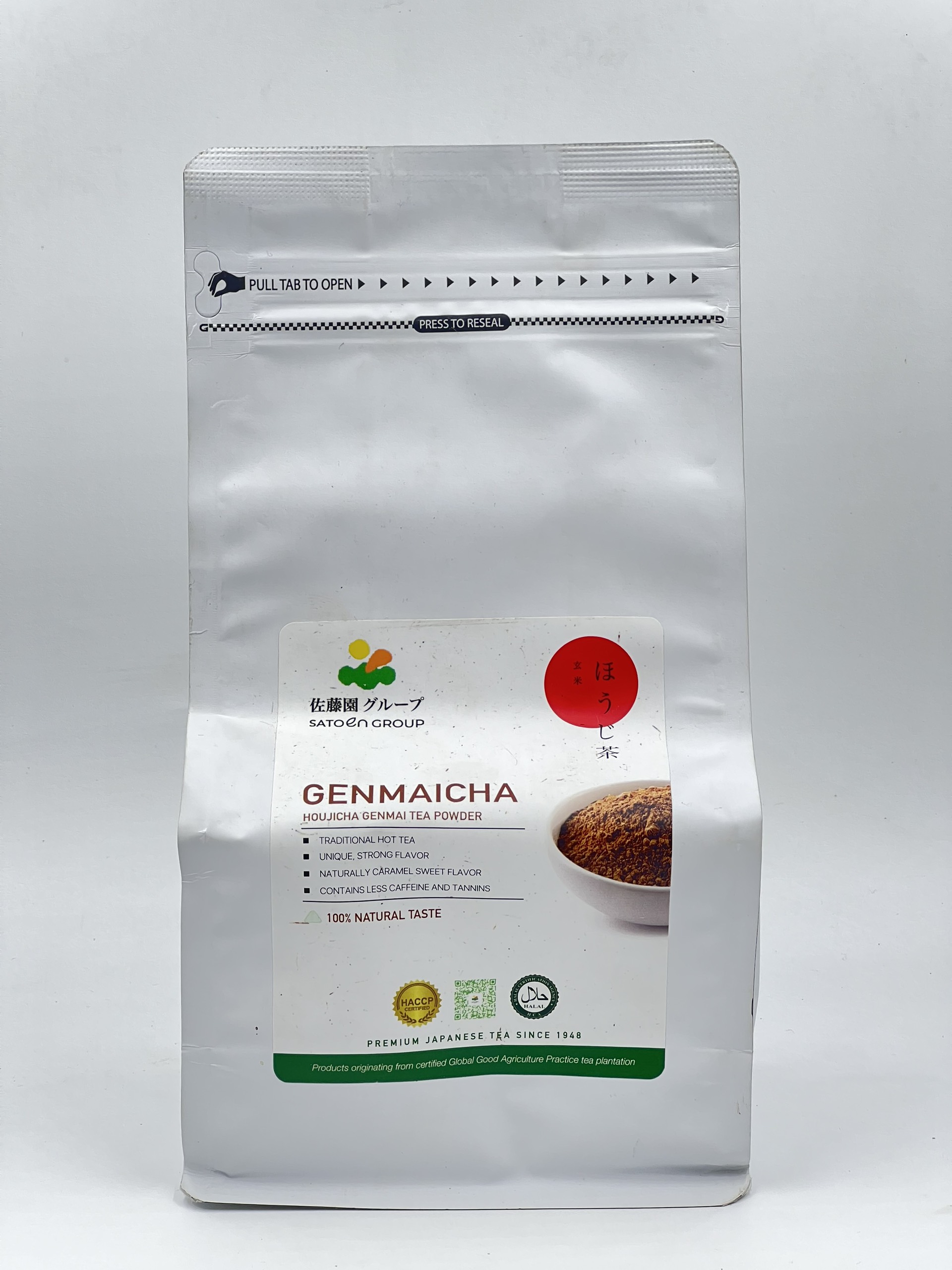 Bột trà xanh Satoen Houjicha Gemaicha Gạo rang 500G
