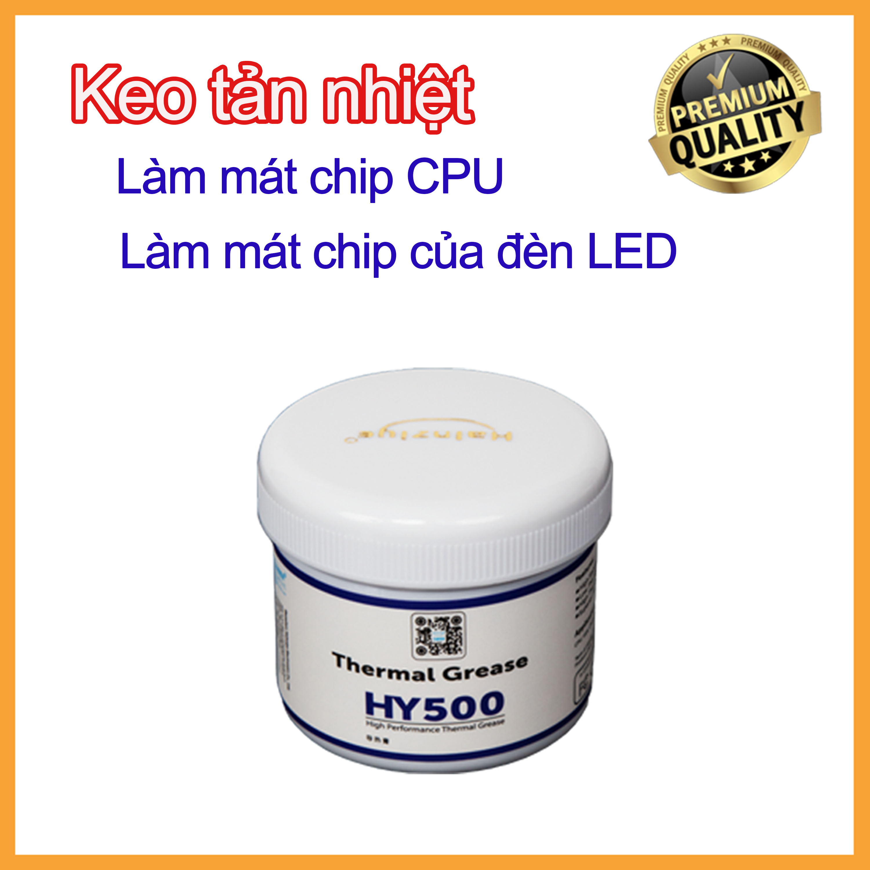 Keo tản nhiệt loại HY500 làm mát CPU chip đèn led Giá 159,000 Đồng*Miễn phí vận chuyển