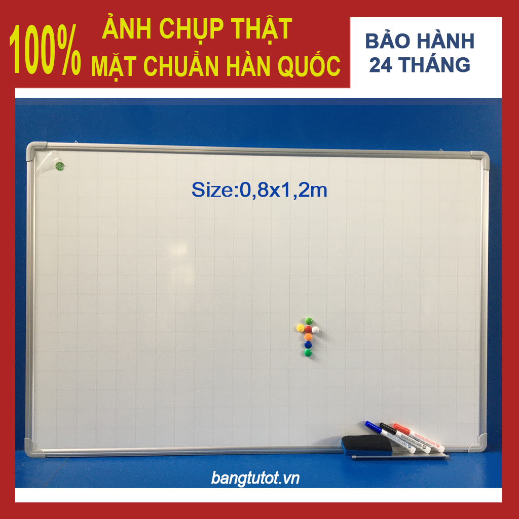 Bảng từ trắng Hàn Quốc viết bút lông 80x120cm