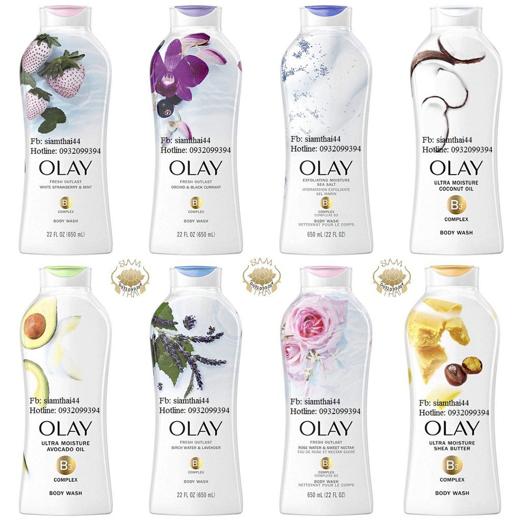 Sữa tắm olay mỹ dưỡng ẩm kết hợp hạt bơ mỡ 650ml