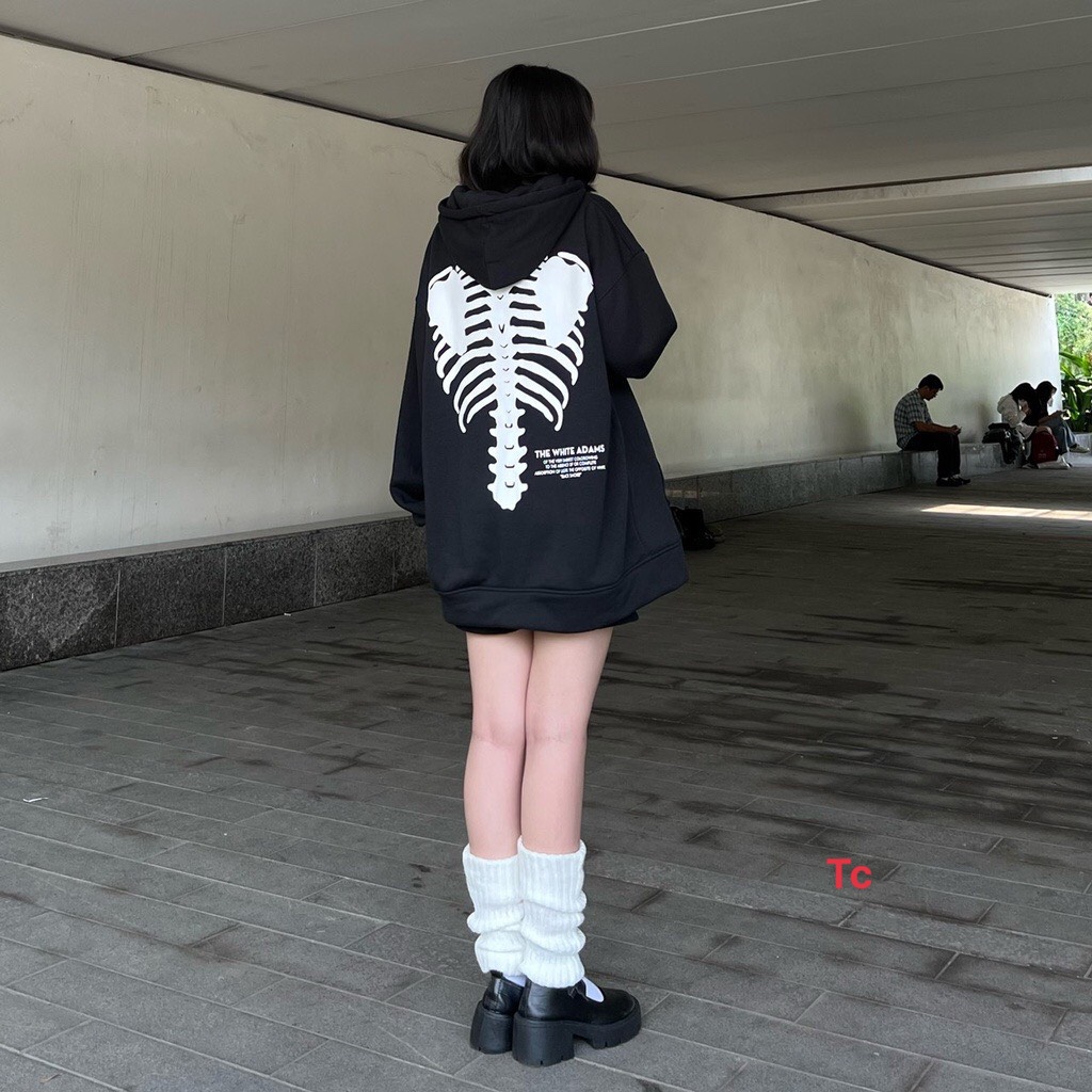 Áo khoác Hoodie nỉ bông ADAM mũ 2 lớp dày dặn