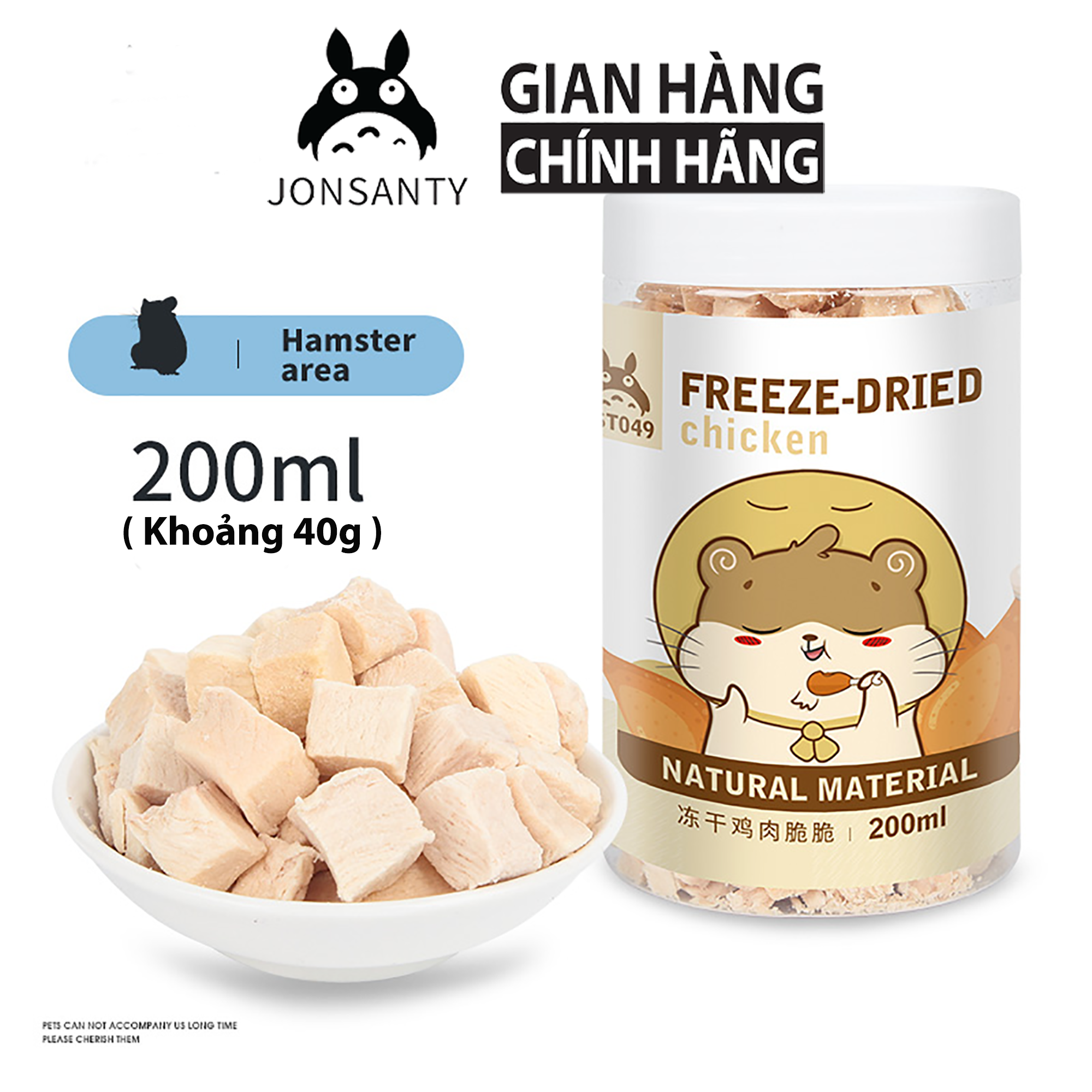 Gà viên cho hamster hãng jonsanty