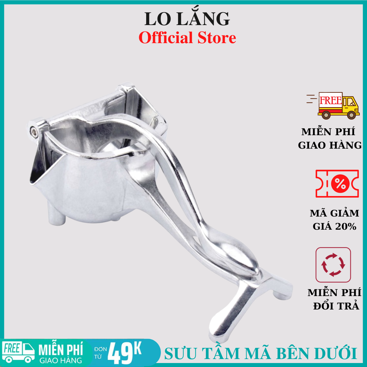 Dụng cụ ép cam hoa quả cầm tay đa năng giúp ép hoa quả cực dễ dàng nhanh chóng cao cấp