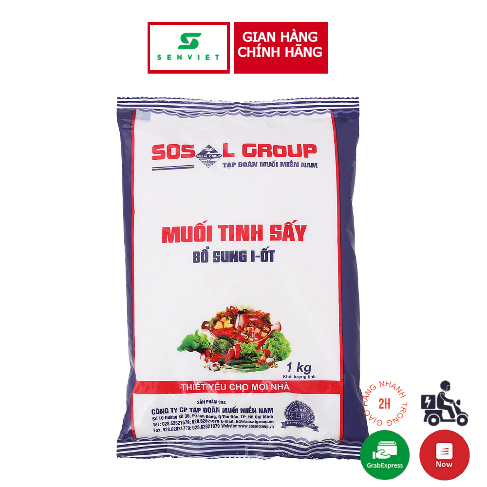 Muối Tinh Xấy bổ sung I-ốt 1kg