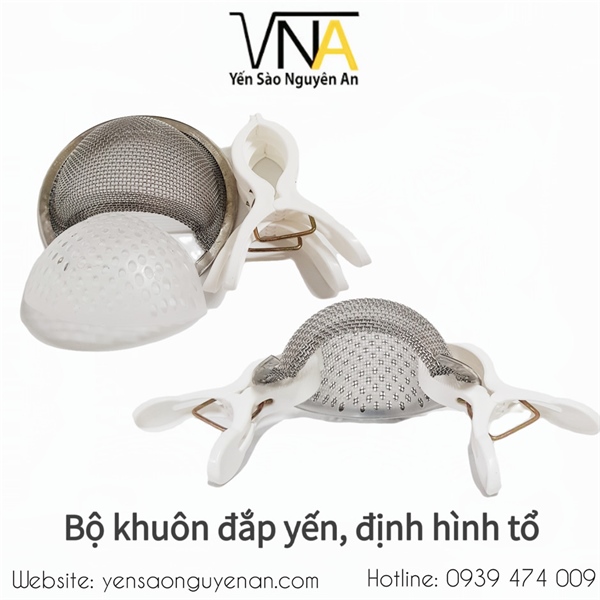 Combo 10 khuôn inox dựng tổ - ép tổ yến