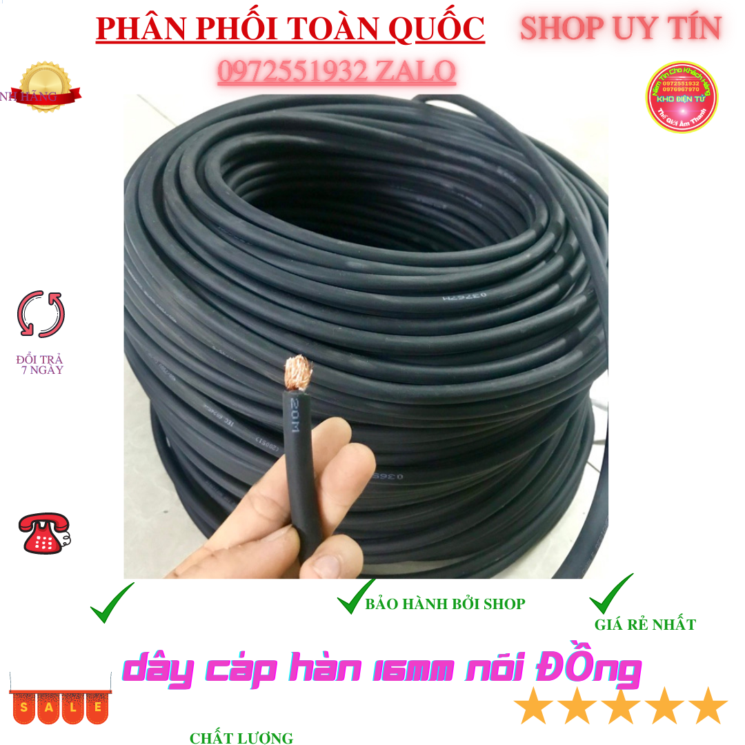 Dây hàn nõi đồng vỏ cao su mềm mại - giá 5m