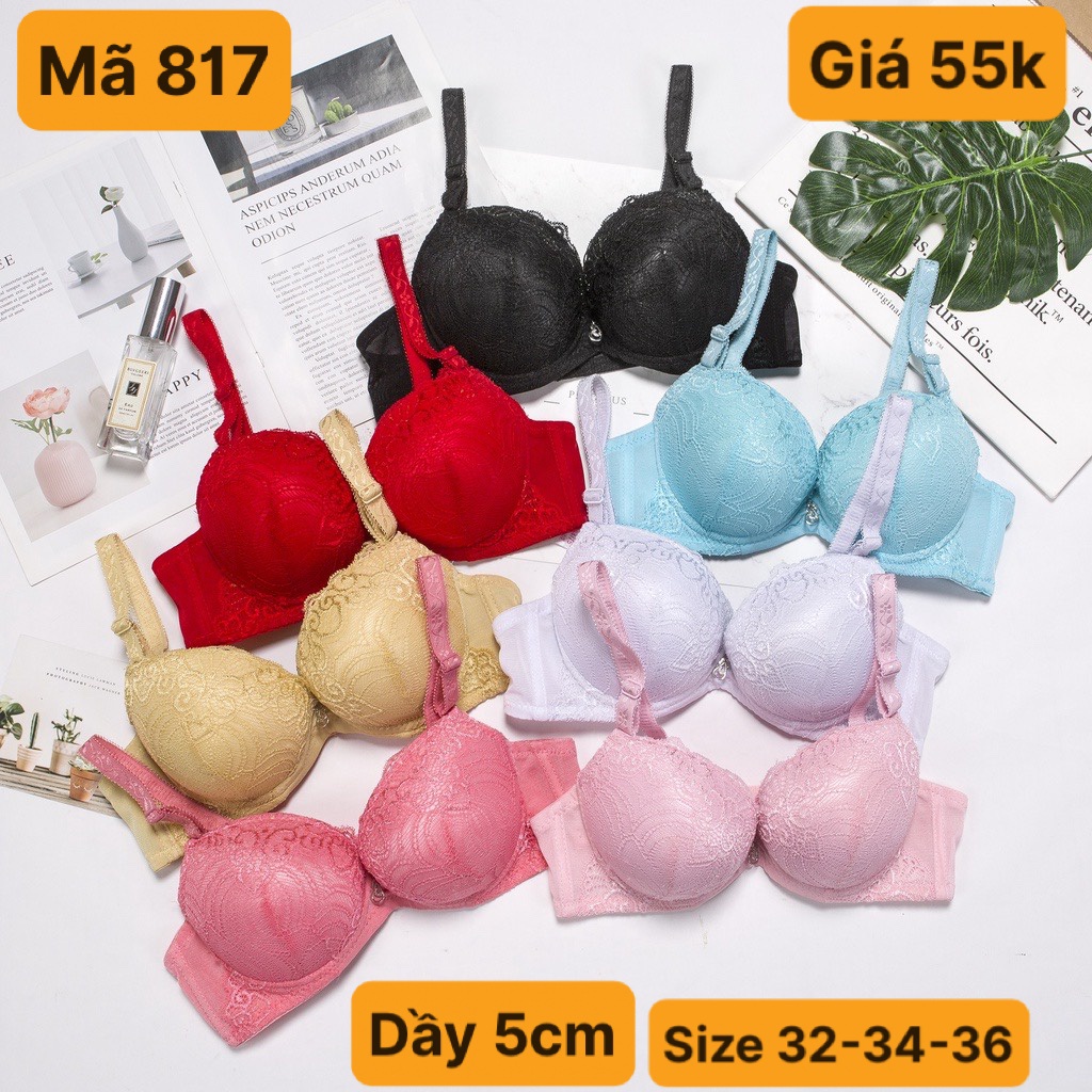 Áo ngực ren mút dày mã 817