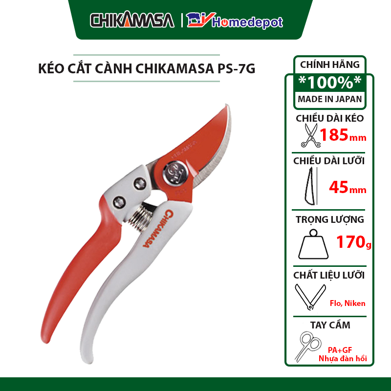 Kéo cắt tỉa cành cây Chikamasa PS-7G