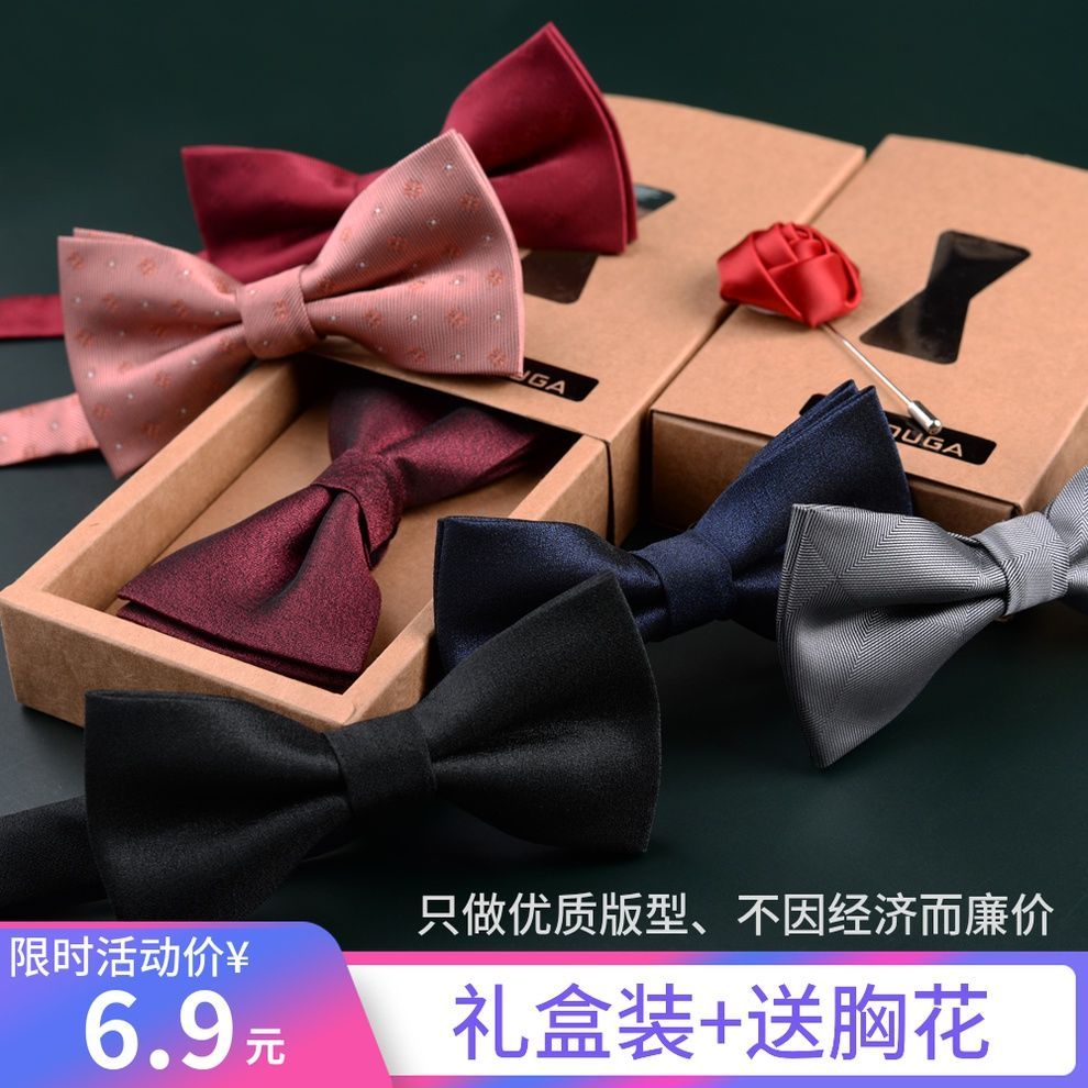 Nơ Nơ Nam Kết Hôn Nơ Đỏ Chú Rể Phù Rể Phù Rể Màu Xanh Đen Đám Cưới Kiểu