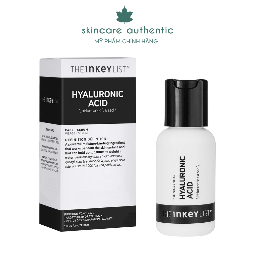 Tinh chất cấp ẩm phục hồi da THE INKEY LIST Hyaluronic Acid Hydrating Serum 30ml, serum cấp ẩm phục hồi cho da cực hiệu quả