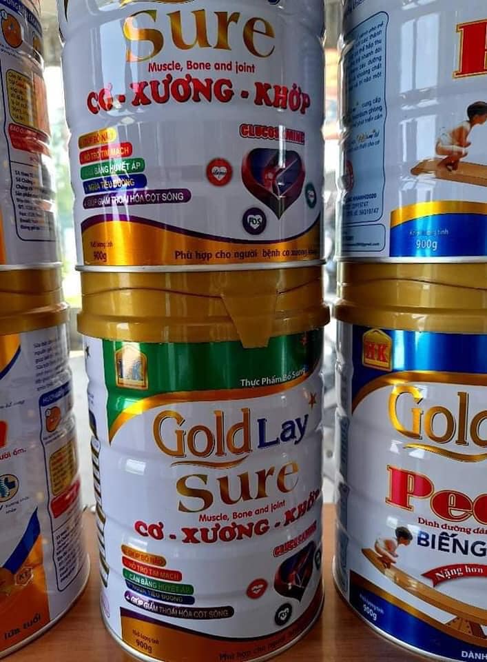 SỮA GOLDLAY SURE CAO CẤP ĐẶC BIỆT CHO XƯƠNG KHỚP LON 900G - Sữa dành cho người già
