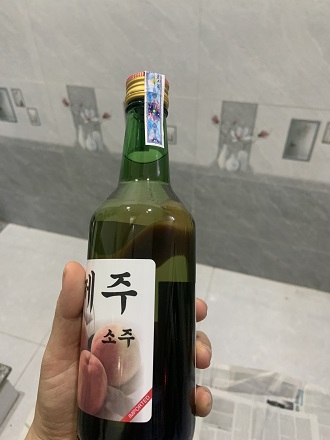 Rượu SOJU nhập khẩu Hàn Quốc Hương Đào, SOJU HÀN QUỐC, HƯƠNG ĐÀO, RƯỢU SOJU