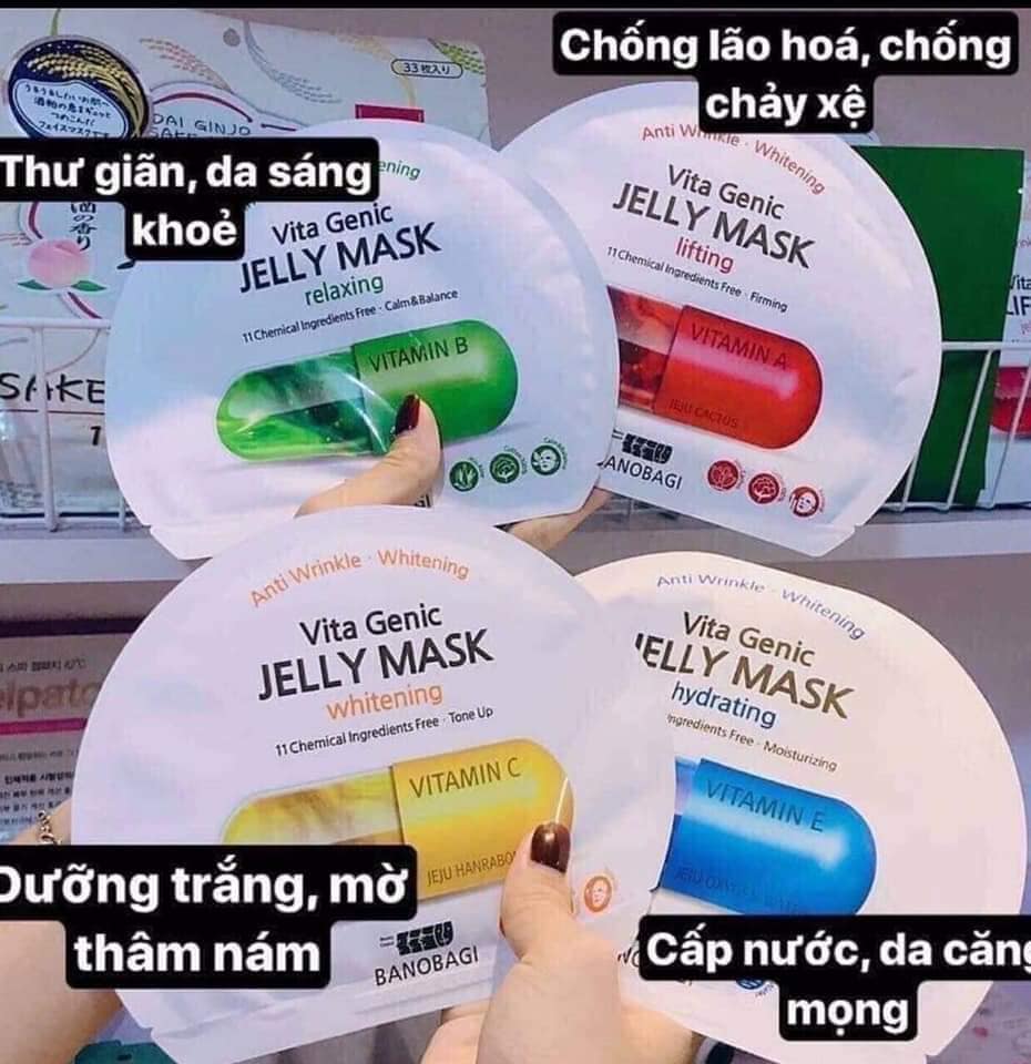 COMBO 3 MẶT NẠ VITA GENIC B JELLY MASK - BNBG HÀN QUỐC