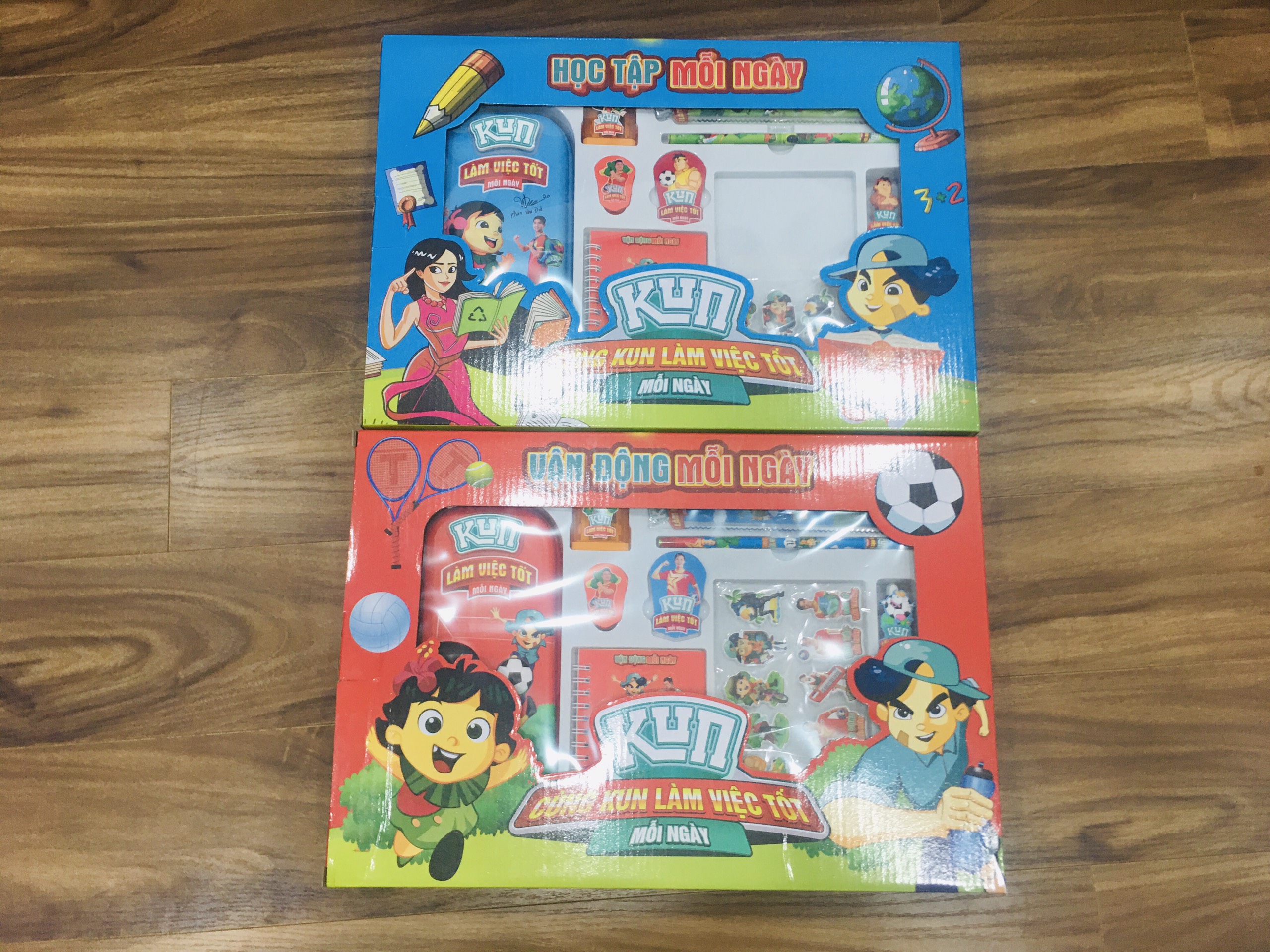 Bộ dụng cụ học tập Kun - Cùng Kun làm việc tốt mỗi ngày