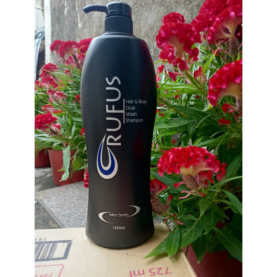 Sữa tắm, dầu gội đậm đặc Rufus for Men Malaysia 1050ml – Dầu gội sữa tắm đậm đặc Rufus đen 2in1 cho nam