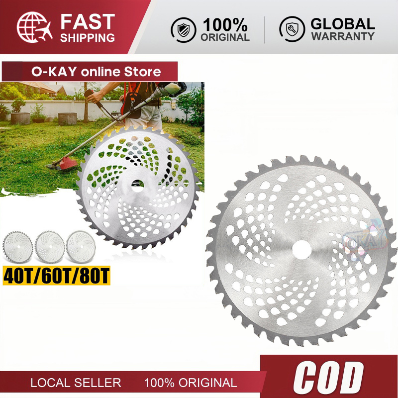 Lưỡi Cắt Cỏ 40T/60T/80T, Thay Thế Cho Máy Cắt Cỏ Sân Vườn, Đĩa Cắt Sắc Bén, 255mm