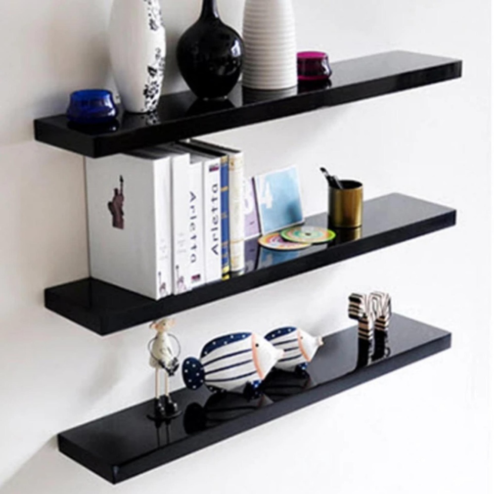 Bộ 3 kệ thanh ngang 50cm sâu 15cm treo tường - có bh