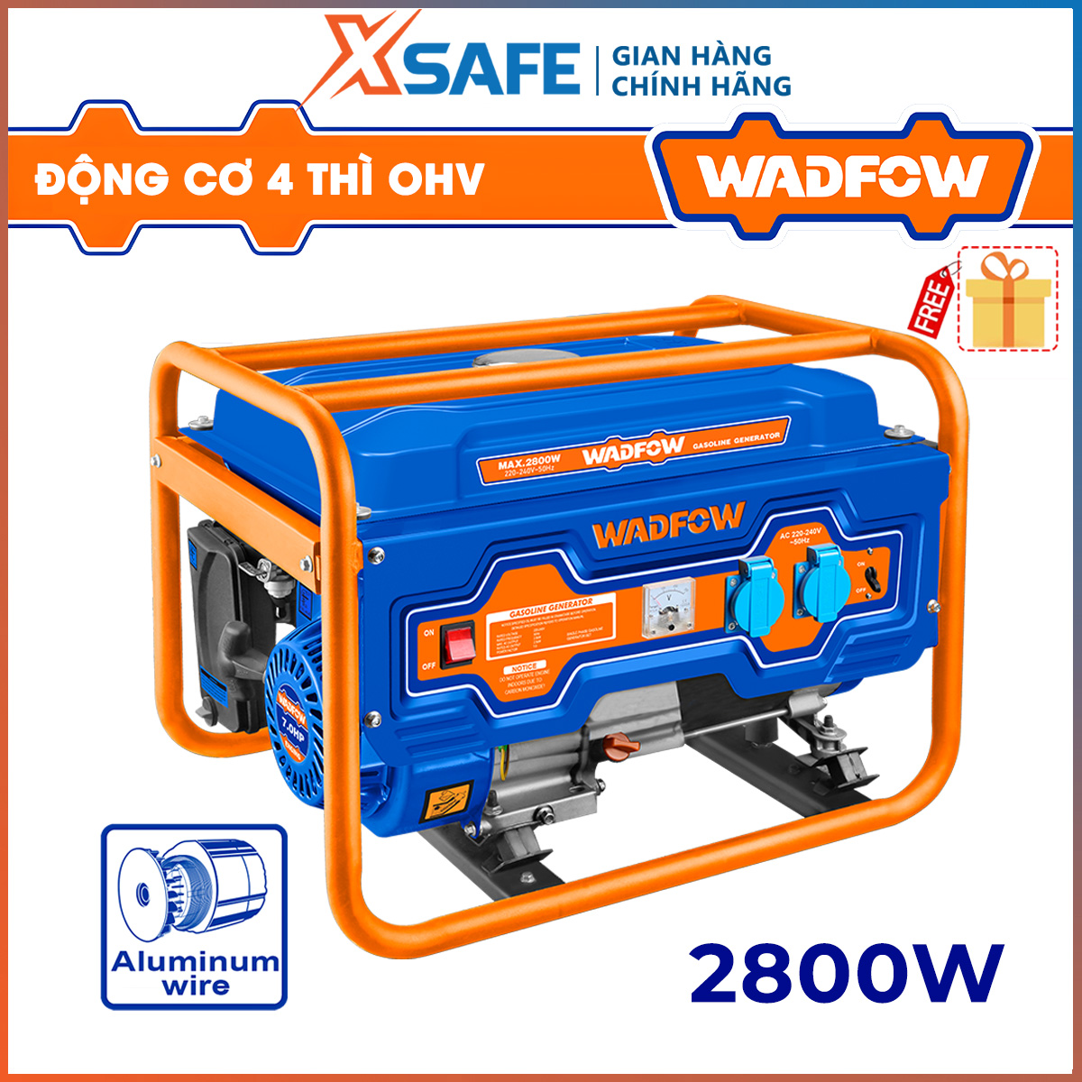 Wadfow wgeaa05 2800W gasoline generator 4 stroke OHV engine-Original