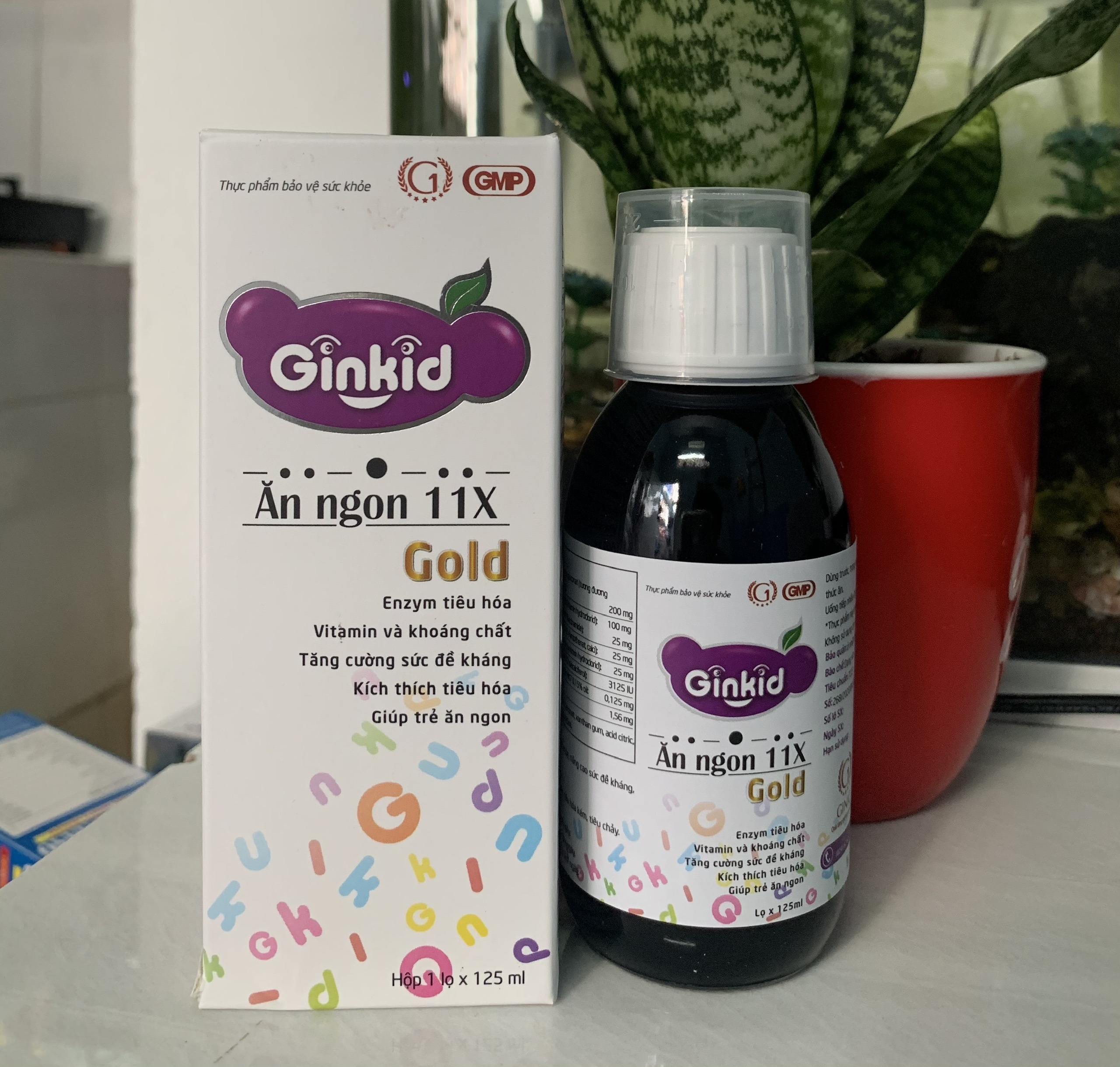 Ginkid Ăn ngon 11X cải thiện chức năng tiêu hóa cho trẻ hết biếng ăn lọ 125ml