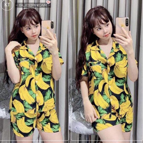 Nguyen dung fashion bộ đồ hoa quả sơ mi trái cây cực chất