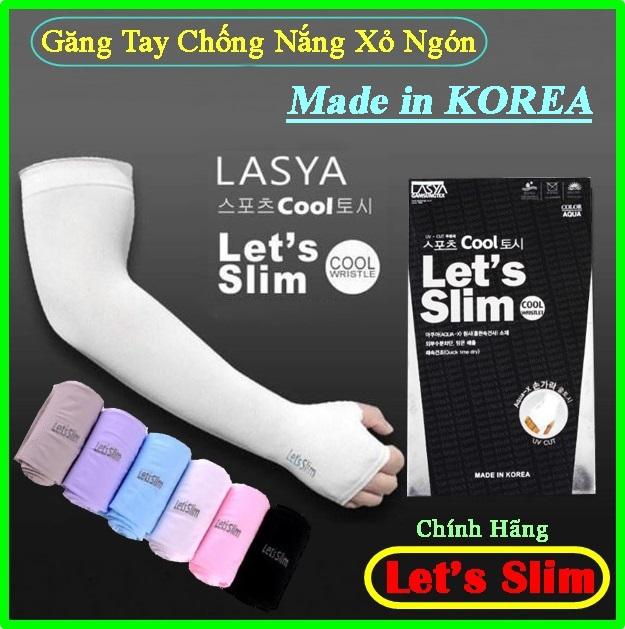 Ống tay chống nắng Letslim – Găng tay đi phượt chống nắng phong cách Hàn Quốc – Bao tay chống nắng xỏ ngón Lets Slim
