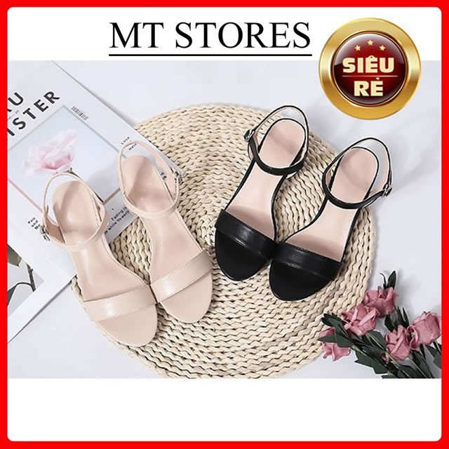 Giày sandal gót vuông 5cm mtstores205 hàng cty chính hãng vnxk
