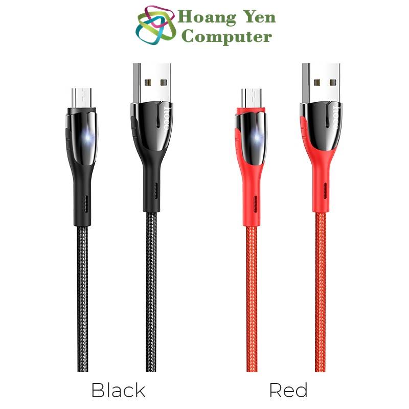 Cáp sạc micro usb hoco u89 cho android dây dù 1.2m - bh 1 năm chính hãng - hoàng yến computer