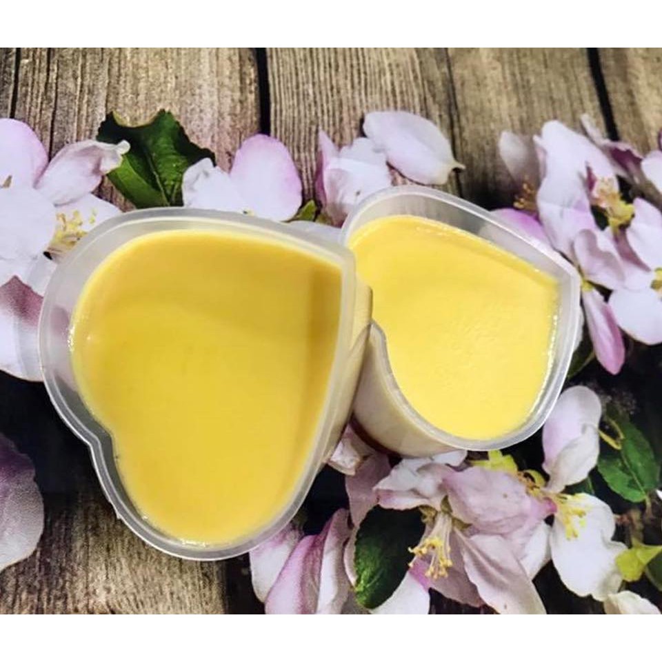 10 khuôn flan tim, hộp flan tim kèm nắp chất lượng cao
