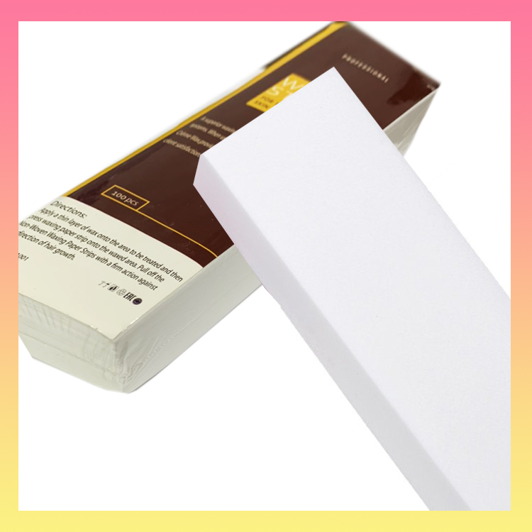 Giấy wax lông 100 tờ - giấy wax lông nhám cao cấp chuyên dùng wax lông tay, lông chân, lông nách dành cho spa - wax lông tại nhà