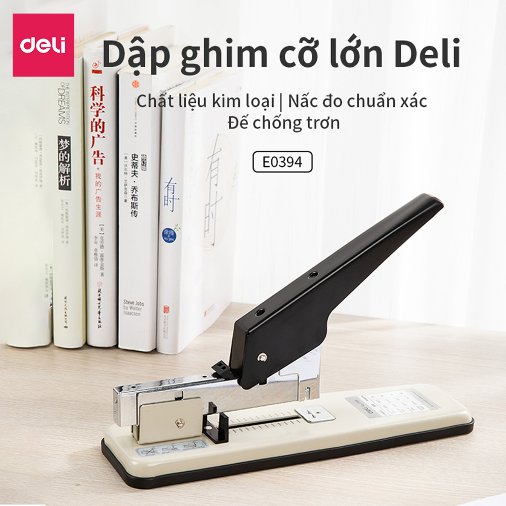 Dập ghim đại 80 tờ deli e0394