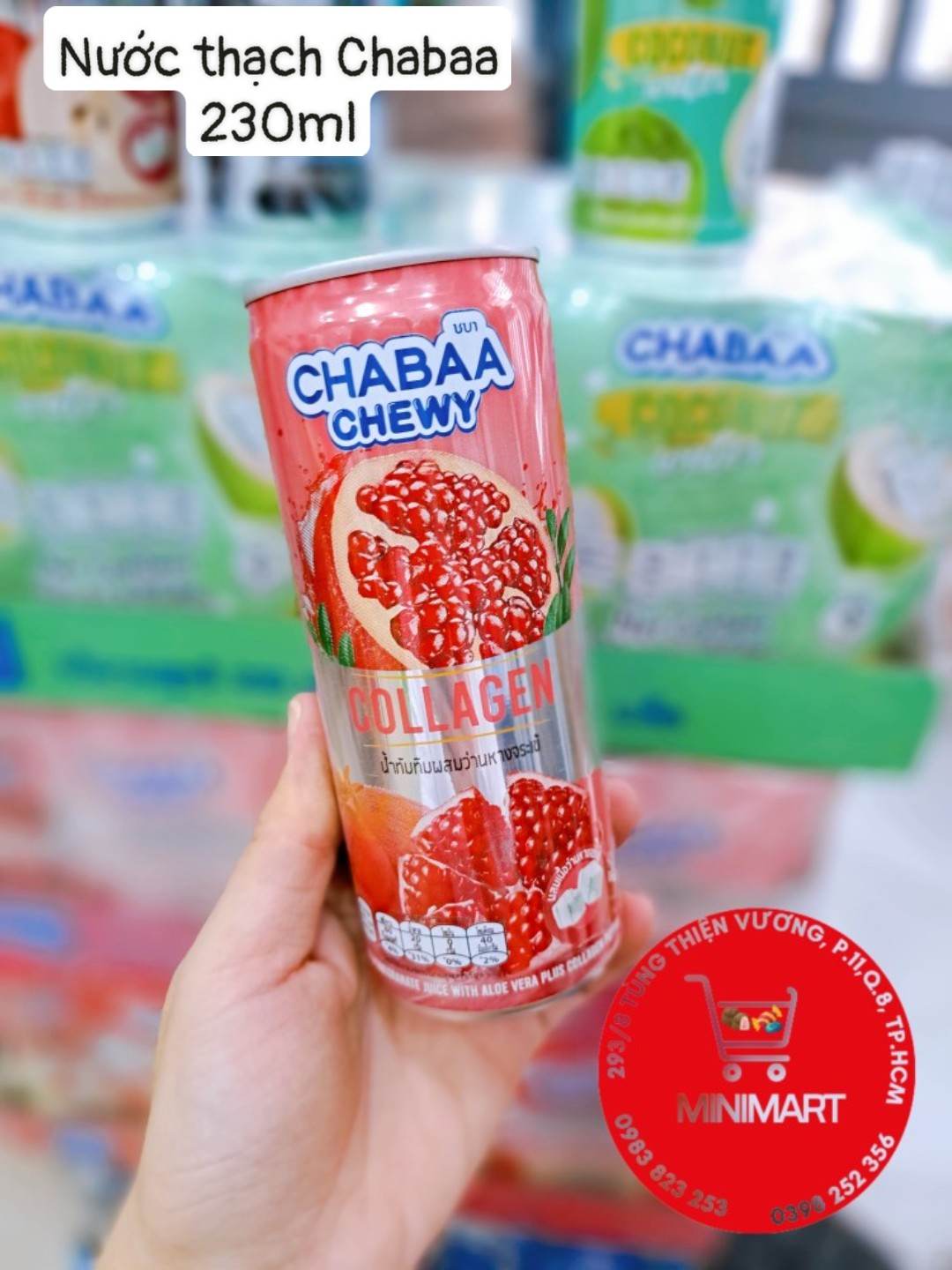 NƯỚC TRÁI CÂY THÁI LAN CHABAA 230ml ( lựu)